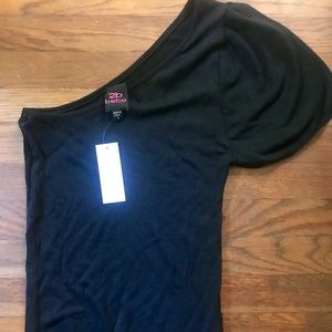 BEBE one shoulder off top.